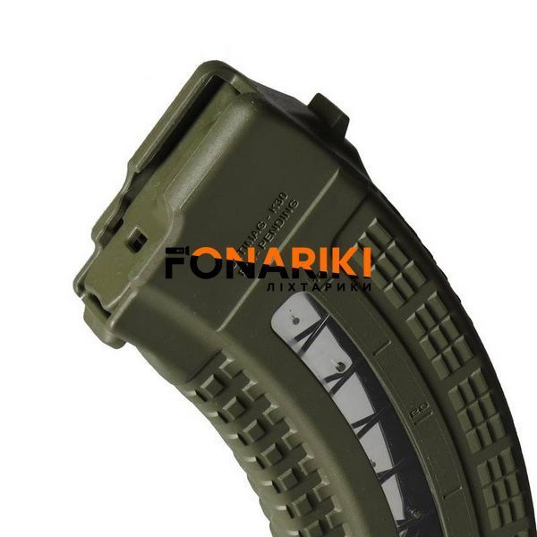 Магазин FAB Defense Ultimag (полювання. верс.) 30R Olive кал. 7,62 х39 з вікном. Колір - оливковий