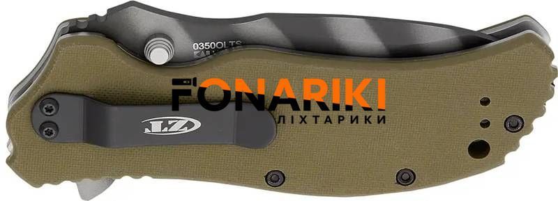Нож ZT 0350OLTS Green