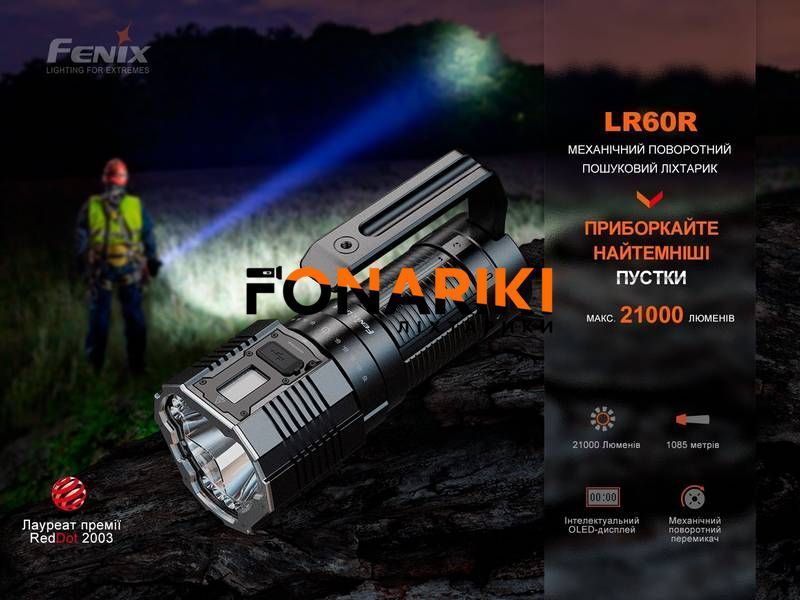 Фонарь ручной Fenix LR60R