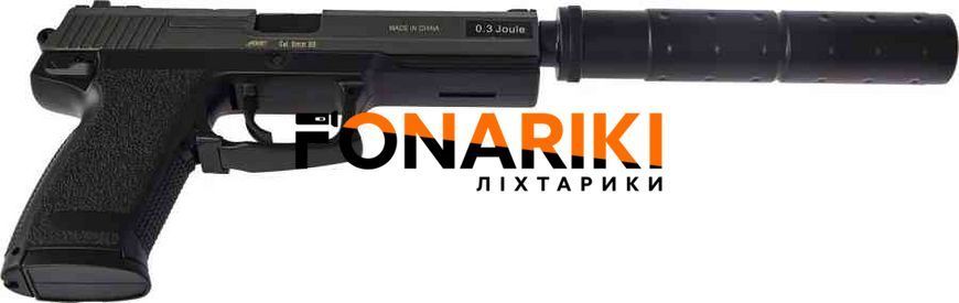 Пістолет страйкбольний ASG DL 60 SOCOM Spring кал.6 мм Black