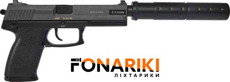 Пистолет страйкбольный ASG DL 60 SOCOM Spring кал.6 мм Black