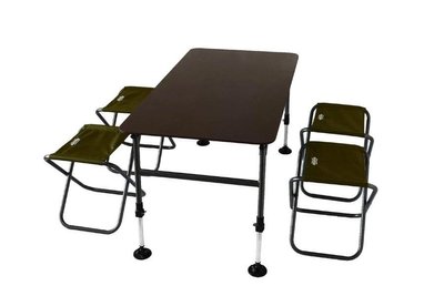 Комплект мебели для кемпинга стол и 4 стула Novator SET-3 (120х65)