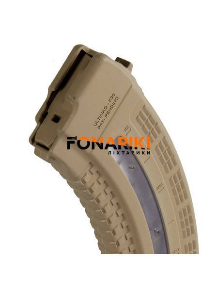 Магазин FAB Defense Ultimag 30R Tan кал. 7,62 х39 з вікном. Колір &ndash; пісочний