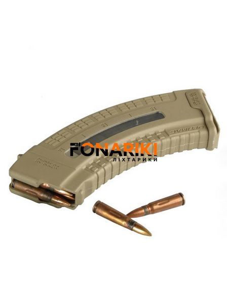 Магазин FAB Defense Ultimag 30R Tan кал. 7,62 х39 з вікном. Колір &ndash; пісочний
