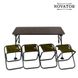 Комплект меблів для кемпінгу стіл і 4 стільця Novator SET-3 (120х65)