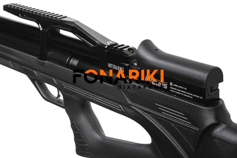 Пневматична PCP гвинтівка Aselkon MX10-S Black 5 кал. 4.5 з редуктором