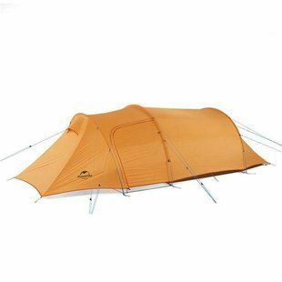 Палатка кемпинговая двухместная с футпринтом Naturehike Opalus NH20ZP001, 210T, оранжевая
