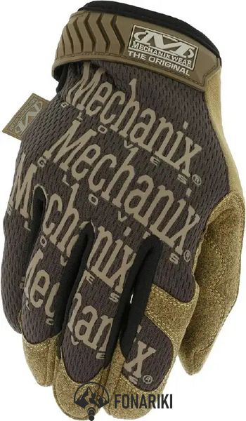 Тактичні рукавички Mechanix Original Brown, L