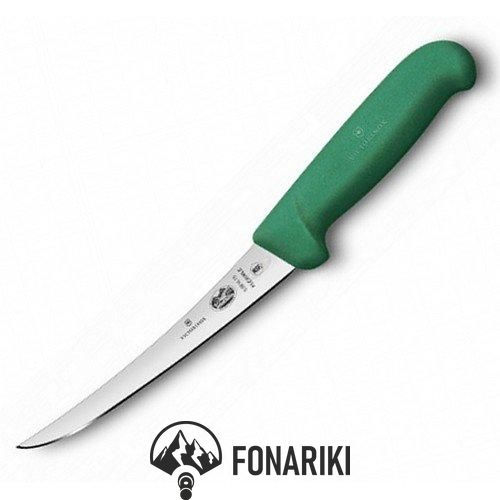 Нож кухонный Victorinox Fibrox Boning Flex обвалочный 15 см зеленый (Vx56614.15)
