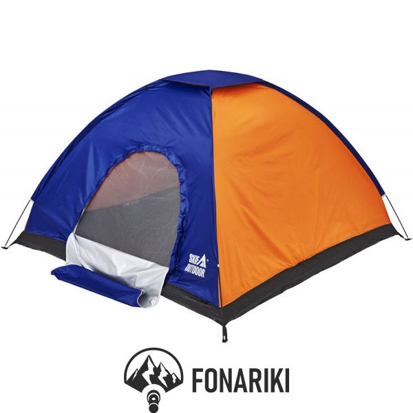 Палатка Skif Outdoor Adventure I. Размер 200x200 см. Orange-Blue