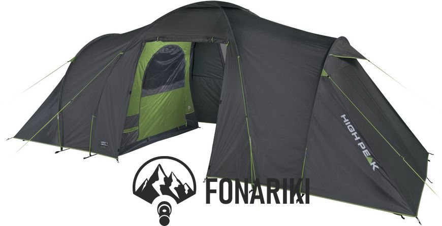 Палатка четырехместная High Peak Como 4.0 Dark Grey/Green (10260)