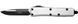 Ніж Microtech UTX-85 Drop Point S/E Black Blade Standard White
