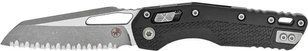 Нож Microtech MSI Apocalyptic Serrated Tri-Grip Polymer Black