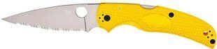 Ніж Spyderco Native Chief Lightweight Serrated MagnaCut FRN Yellow