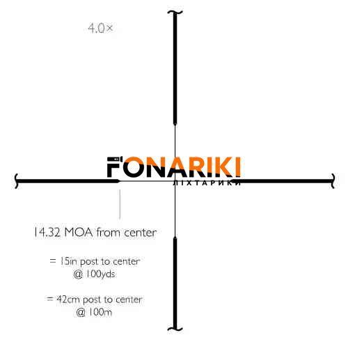 Приціл оптичний Hawke Vantage 4x32 сітка 30/30 Duplex