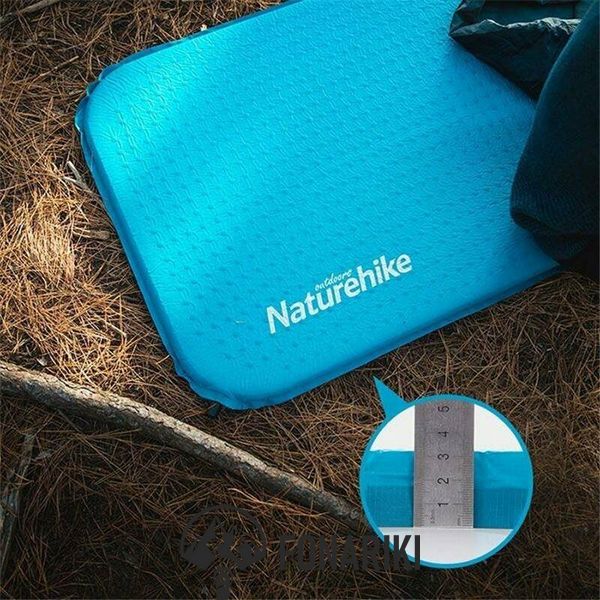 Коврик самонадувающийся Naturehike C034 NH19Q034-D, 30 мм, Размер L, голубой