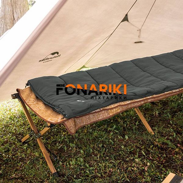 Спальний мішок літо весна Naturehike F150 NH22MSD05, лівий, графіт