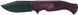 Нож Fox Eastwood Tiger Black Blade Micarta Burgundy