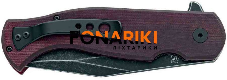Нож Fox Eastwood Tiger Black Blade Micarta Burgundy