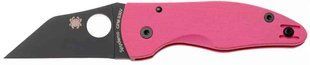 Нож Spyderco Microjimbo Sprint Run S30V Black Blade Pink