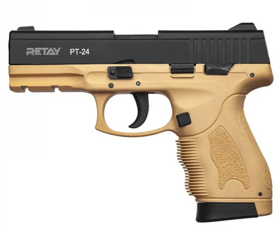 Пистолет стартовый Retay PT24 калибр 9 мм. Цвет - sand