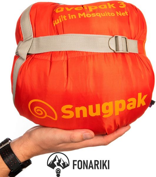 Спальний мішок Snugpak Travelpak 3 Comfort -3°С / Extreme -7°С Green