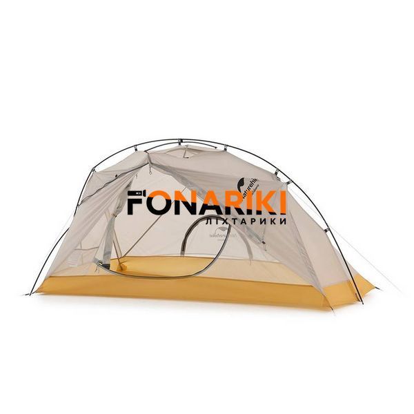 Намет компактний надлегкий одномісний Naturehike NH21ZP003, сіро-жовтий