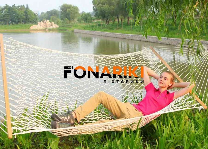 Гамак KingCamp Canvas Net Hammock. White