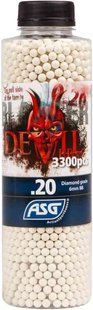 Страйкбольні кульки ASG Blaster Devil White 6 мм 0,2 г 3300 шт