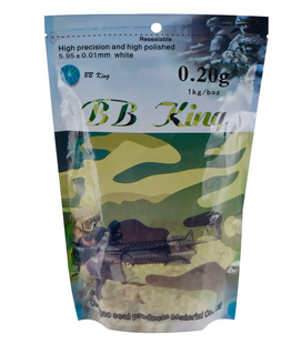Страйкбольні кульки BB King Normal 6 мм 0,20 г 1 кг/уп