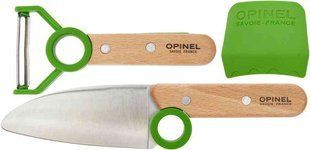 Набор ножей Opinel Le Petite Chef Green VRI Inox