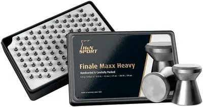Пульки пневматические H&N Finale Maxx HW. Кал. 4.49 мм. Вес - 0.53 г. 200 шт/уп