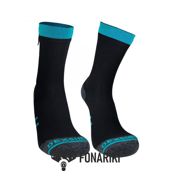Водонепроникні шкарпетки DexShell Running Lite з блакитними смужками S