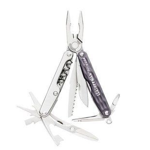 Мультитул Leatherman Juice CS4-Granite gray, кожаный чехол, картонная коробка