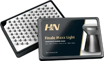 Кулі пневматичні H&N Finale Maxx Light. Кал. 4,5 мм. Вага - 0.51 г. 200 шт/уп