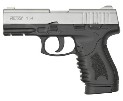 Пістолет стартовий Retay PT24 калибр 9 мм. Колір - хром
