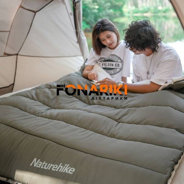 Спальный мешок с капюшоном Naturehike LD350 CNK2300SD016, темно-зеленый (зима демисезон)