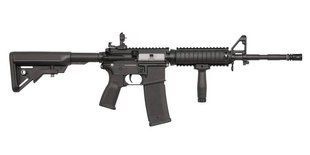Гвинтівка страйкбольна Evolution Recon SOPMOD 14.5" Carbontech AEG 6 мм Black