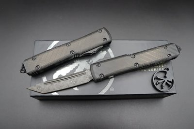 Нож Microtech Ultratech Tanto Point Damascus CF Signature Series