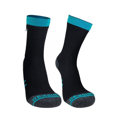 Водонепроницаемые носки DexShell Running Lite с голубыми полосками XL