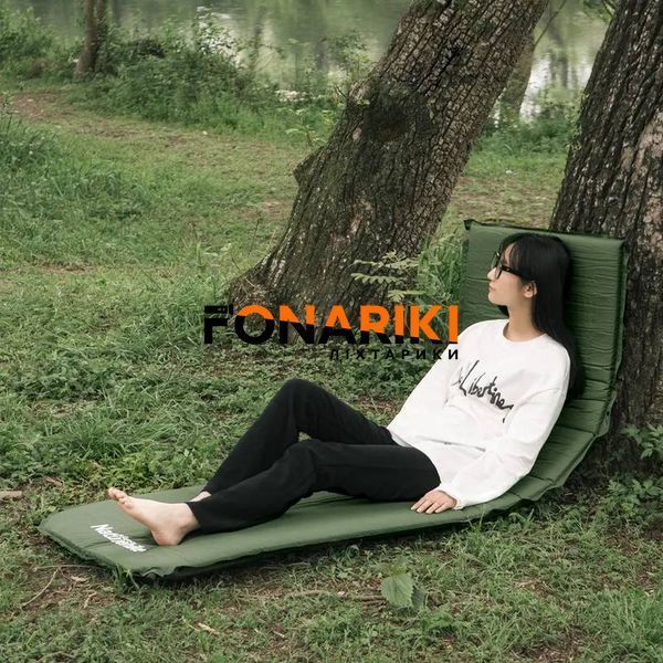 Матрас самонадувающийся 5 см Naturehike NH20DZ003, темно-зеленый