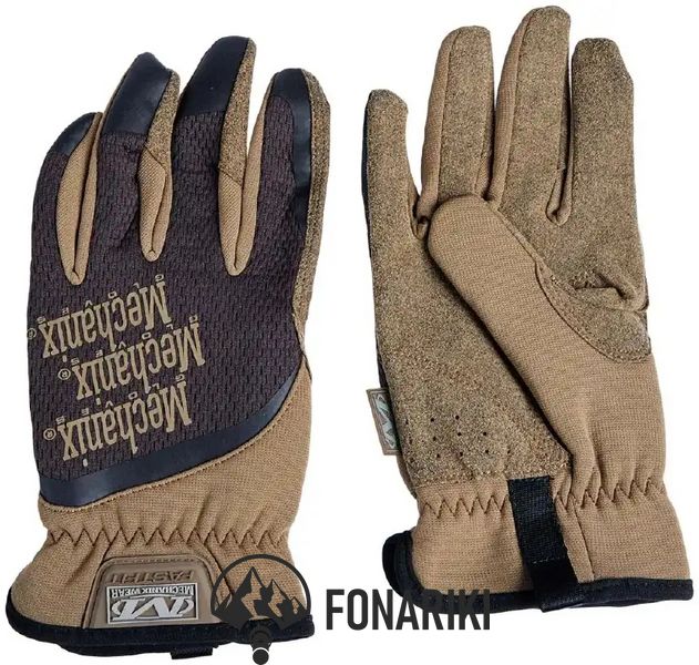 Тактичні рукавички Mechanix Fast Fit Tactical Coyote Brown, L