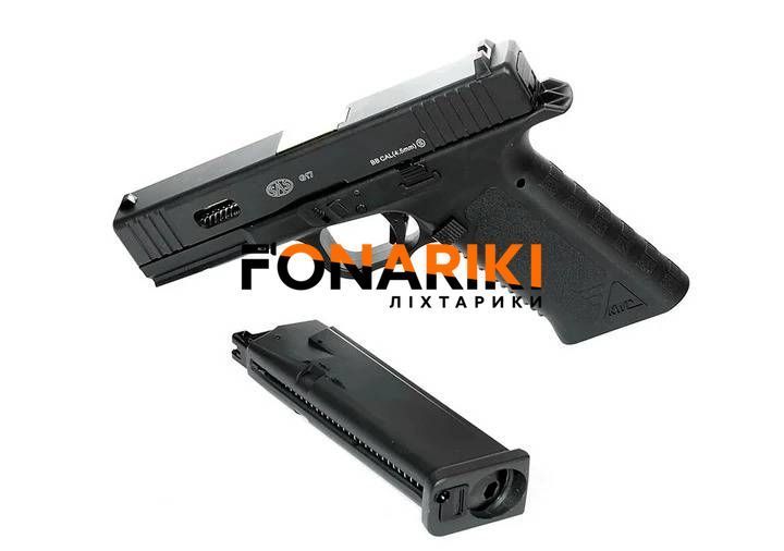 Пистолет пневматический SAS G17 Blowback BB кал. 4.5 мм