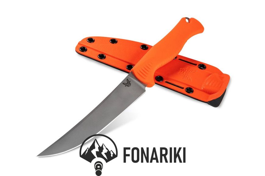 Нож Benchmade "Meatcrafter", orange, santoprene