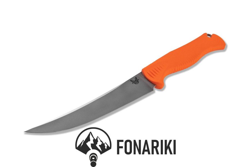 Ніж Benchmade "Meatcrafter", orange, santoprene