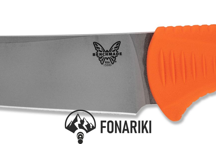 Ніж Benchmade "Meatcrafter", orange, santoprene