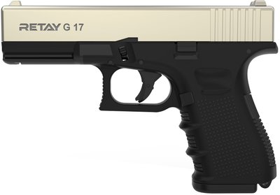 Пистолет стартовый Retay G17 калибр 9 мм. Цвет - satin