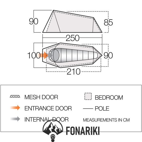 Палатка Vango Soul 100 Treetops (TERSOUL T15077)