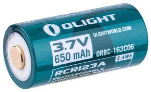Акумуляторна батарея Olight 16340 з зарядним портом micro-USB