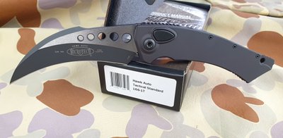 Нож Microtech Hawk Auto Black Blade